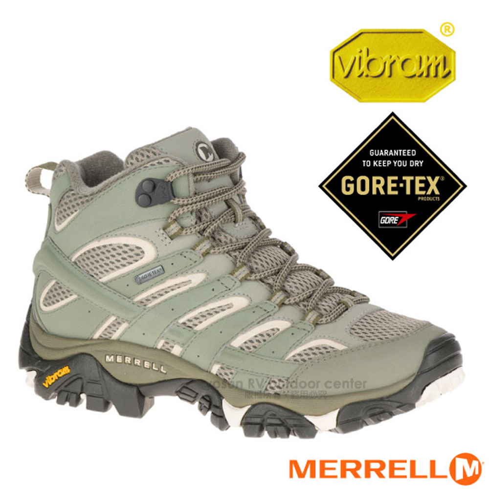 【美国 merrell】女新款 moab 2 mid gore-tex 多功能防水透气中筒