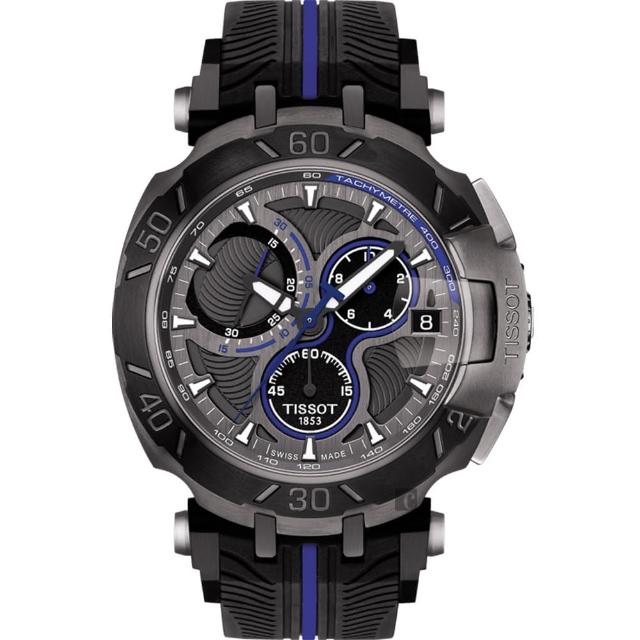 【tissot】天梭 t-race motogp 2017限量版赛车表-黑x蓝/45mm(t