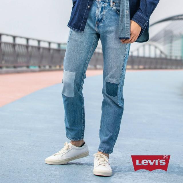 【levis】牛仔裤 男款 / 502 中腰锥形裤 / 弹性布料 / 补丁