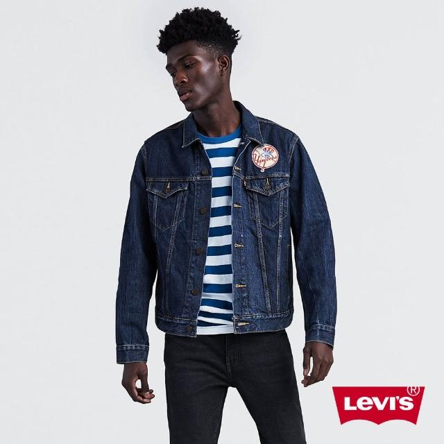 【levis】牛仔外套 男装 levi's x mlb纽约洋基 立体刺绣