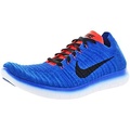 NIKE Mens Free Run Flyknit Running Shoes Racer Blue/Black/Crimson 831069-405