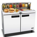 Vortex Refrigeration Freezer 2 Solid Door Commercial Stainless Steel Ft /… 49 Cu