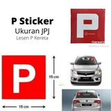 4pcs Pelekat P Dan L Motosikal Ukuran Jpj Sticker Shopee Malaysia