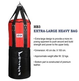 FAIRTEX HEAVY BAG BLUE RED GREEN HB3 EXTRA LARGE MUAYTHAI TRAINING UN-FILLED