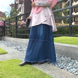 skirt jeans labuh muslimah