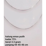 Harga emas putih 75 persen hari ini