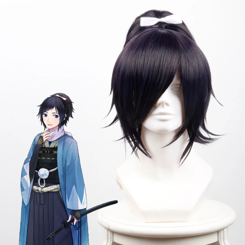 Touken Ranbu Yamatonokami Yasusada Costume Cosplay Hair Anime Wig CAP