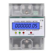 Electric Power Meter 220/380V 20-80A Energy Consumption Digital Electric Power Meter 3 Phase 4 Wire Energy Meter KWh Meter with LCD Display for Home 