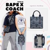 coach bape bag pink