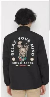 erigo coach jacket your mind black