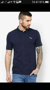 navy blue puma t shirt