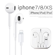 หูฟังเอียร์บัดของแท้,หูฟังอินเอียร์พร้อมไมโครโฟนควบคุมระดับเสียงสำหรับ iPhone 7/7 Plus/ 8/8 Plus/x/xs Max/xr/ 11/12/13