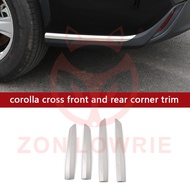 Suitable For Toyota 22 corolla cross Front Rear Corner Protection Trim Bumper Bright Strip Modification