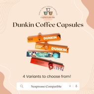 ❖ dunkin donuts coffee ❖ ✪DUNKIN Nespresso Compatible Coffee Capsules☀