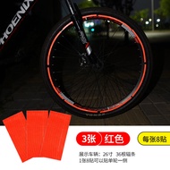 Bicycle Reflective Stickers Spoke Stickers Decorative Waterproof Mountain Bicycle Wheels Stickers Wheel Reflective Bicycle Fitting and Fixture