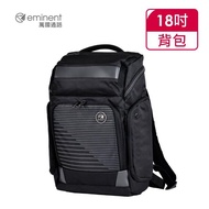 【eminent 萬國通路】18吋 質感黑色系商務後背包 S1130(黑色)