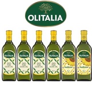 【Olitalia 奧利塔】超值純橄欖油+葵花油禮盒組(1000mlx6瓶)