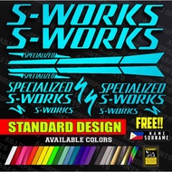 S-WORKS DECALS Road Bike MTB Decals Sticker MORE COLORS