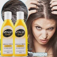 Seborrheic Dermatitis Shampoo Selsun Anti-Dandruff Scalp Gold Itching Relieve Flaking
