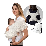Konny Baby Carrier | Ultra-Lightweight, Hassle-Free Baby Wrap Sling | Newborns, Infants to 44 lbs Toddlers | Soft and Breathable Fabric | Sensible Sleep Solution (Wine Dot, 3XL)