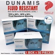 [MADE IN SINGAPORE] DUNAMIS • Fluid Resistant Medical Mask • PFE ≥95% BFE ≥ 95% • Level 1