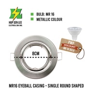 MR16 Adjustable Round Recessed Downlight Eyeball Spotlight Casing Aluminium