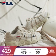 FILA斐乐男鞋篮球鞋低帮运动鞋休闲鞋老爹面包鞋BARRICADE 燕麦色-OM 40.5