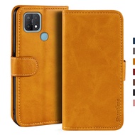 Sarung OPPO A15 Kulit Lipat Mewah dengan Magnet Dompet Wadah dengan Tempat Kartu untuk OPPO A15S