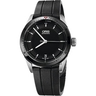 【ORIS 豪利時】Artix GT Day-Date 單向轉圈機械錶-黑x橡膠錶帶/37mm(0173376714434-0741820FC)