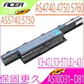 ACER 電池(保固最久)-宏碁電池-TravelMate 5740G電池,AS10D61,AS10D71 TM5740G,TM5740,P243,P253電池 系列ACER筆電電池