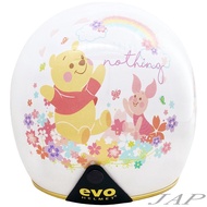 EVO 櫻花維尼 迪士尼正版 精裝版 聯名安全帽 復古安全帽CA309