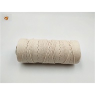 2.5mm 3 strands macrame rope  ivory cotton cord 100% cotton rope macrame cord