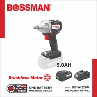 BOSSMAN - 20V Cordless Impact Wrench (Brushless Motor) (BBIW-220M) (With or Without Battery / Charger)