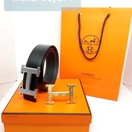 Gesper Ikat Pinggang Sabuk Belt Hermes Premium 100 % Mirror Original - 110cm