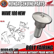 Honda Click 125i ♟WAVE 100 NEW BOLT FAIRINGS GENUINE (90109-KTL-740)♗