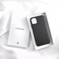 RIMOWA 皮革手機殼 iPhone 11 Pro Max(黑)