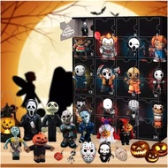 Advent Calendar Blind Box Advent With 24Pcs Horror Figures Halloween Countdown Calendar Toys Collectible Figures Gifts For Kids