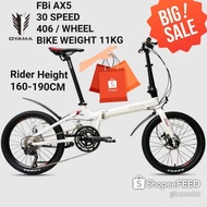 Oyama Bicycle (Taiwan) - FBI AX5 2022 - - Folding Bike 20 Inch (Wheel 406)