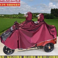 Paradise Umbrella Brand Electric Elderly Tricycle Men Women's Raincoat Fuel Motorcycle Poncho Extra Thick Cover Foot