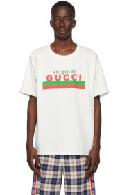 GUCCI灰白色“Original Gucci” T 恤