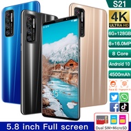 4G【Rilis baru +COD + Asli】V15/V15pro handphone 6/128GB S21 8MP+16MP 4500mAh Double sim card hp android Note30plus hp murah 600 ribuan 100% baru ori Card HP Murah Octa Core Ponselori