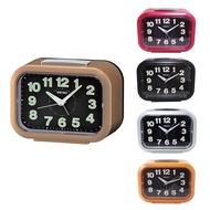 【SEIKO 精工】QHK026長方型夜光靜音貪睡鬧鐘/時尚設計擺飾鬧鐘