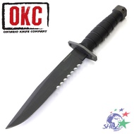 Ontario OKC Chimera 黑柄半齒刃均用求生刀 / 直刀 / 1095 碳鋼 / ON 6515【詮國】