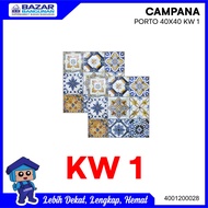 KERAMIK LANTAI KAMAR MANDI KASAR FLOOR TILE CAMPANA PORTO 40X40 KW1