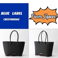 BLUE LABEL "JAPAN" CRESTBRIDGE Solid Nylon Tote Bag