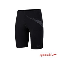 【SPEEDO】男 運動及膝泳褲 BoomStar Placement(黑/灰)
