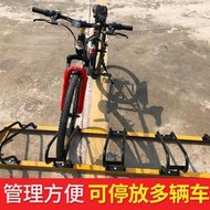 自行車停放架電動車擺放架單車停車位架不銹鋼停車架卡位式鎖車架
