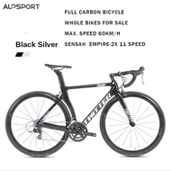 ALP Twitter Thunder Full Carbon Fiber Road Bikes SENSAH-EMPIRE-2X11 Speed Aluminum 700C Wheels Caliper Brakes Road Bike