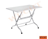 【WUCHT】3 feet Stainless Steel Square Foldable Table 3 feet / Stainless Steel Square Folding Table 3 feet / W900 x L900 x H760mm