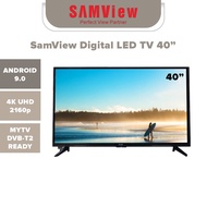 SAMVIEW 40 Inch Android 9.0 Smart Digital LED TV WITH FREEVIEW MYTV READY FHD 1920x1080p Ready